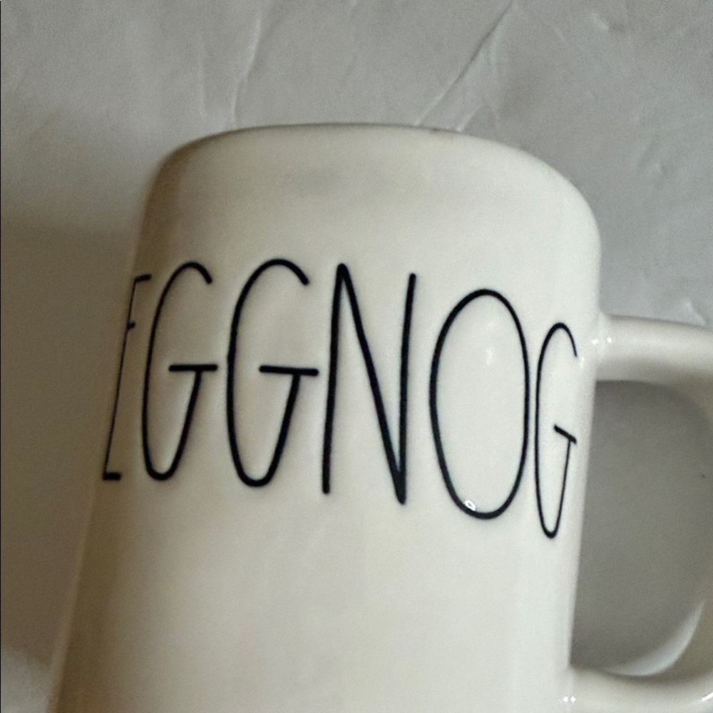 Rae Dunn eggnog white Ceramic Mug